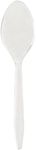 Clear Plastic Spoons | Heavy Duty Clear Plastic teaspoon (Pack of 50) Tableware and Dinnerware, Transparent in colour