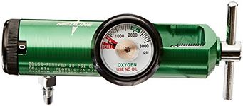 Medline HCS8725M Mini Oxygen Regulator, Latex Free, 0-25 Liters per Minute, 870 CGA Connection, Brass Sleeve