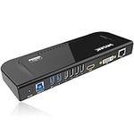 Wavlink Universal Docking Station Laptop USB 3.0 Dock with Dual Video Display Outputs HDMI/DVI/VGA up to 2048 x 1152,Gigabit Ethernet,6 USB ports,Audio Output/Input for Laptop,Ultrabook and PCs