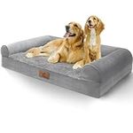 MASTERY MART Indestructible Dog Bed for Large Dogs Clearance Washable, Chew Proof Orthopedic Pet Bed with Removable Cover and Anti-Slip Bottom, Deluxe Waterproof Dog Crate Bed- Sofa XL Dog Bed