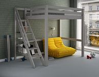 Flair Furnishings Noomi Studio Loft Bed High Sleeper Double - Grey