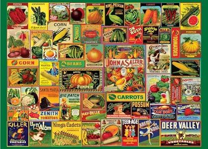 Vintage Seed Packets 1000 Piece Jigsaw Puzzle