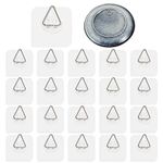 Wall Plate Hanger Display Holder - 20 Pack Invisible Vertical Plate Holders - Plastic Plate Hangers for The Wall - 2.4 Inch Adhesive Picture Hanger - Hanging Hooks for Decorative Plates and Wall Art