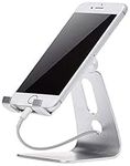 Amazon Basics Adjustable Cell Phone Stand for iPhone and Android , Silver