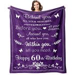 60th Birthday Gifts for Women Men 60 Year Old Birthday Gifts 60 Year Blanket Gifts 60th Funny Gift Idea 60th Birthday Gift Ideas Gifts for 60 Year Old Female Male Women Men (60th Birthday, 50"x60")