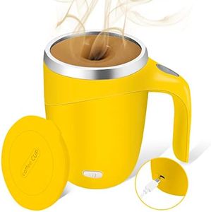 Self Stirring Mug,Rechargeable automatic magnetic Self stirring coffee mug,Rotating Home Office Travel Mixing Cup,To Stir Coffee, Chocolate, Milk, Protein,Cocoa Etc, Great For Office, School, Gym…