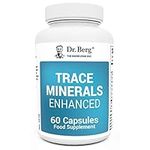 Dr. Berg's Trace Minerals Enhanced Complex - Complete with 70+ Nutrient-Dense Health Mineral - 100% Natural Ingredients - Dietary Supplements - 60 Capsules