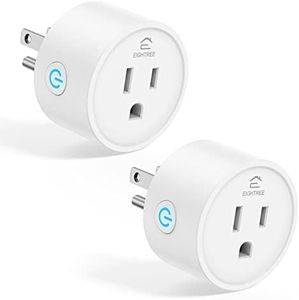 EIGHTREE Smart Plug, Smart Plugs That Work with Alexa & Google Home, Compatible with SmartThings, Smart Outlet with WiFi Remote Control and Timer Function, 2.4GHz Wi-Fi Only, 2Packs