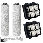 Replacement Brush Roller and HEPA Filter Assy Set for Tineco iFloor 3/Floor One S3 Cordless Wet Dry Vacuum Cleaner Accessories (2 Brush Roller+2 HEPA Assy)