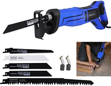 Electric Reciprocating Saw 900W Corded Compact Electric Hand Saw with 5 Saw Blades, 0-2800 RPM Variable Speed, 28cm Stroke Length, Tool-Free Blade Change Ideal for Metal & Wood Cutting Pruning