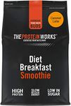 THE PROTEIN WORKS Diet Breakfast Smoothie | High Protein, Low Sugar, Nutritious Breakfast Snack | Caramel Latte, 500 g