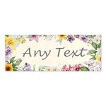 Personalised Floral Any Text, Any Name Metal Door Sign Plaque. Bedroom, Home Decor, Watercolour