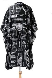 Barber Cape Professional Hair Cutting Cape Salon Barber Cape for Men Haircut Cape for Adults Adjustable Snap Hair Stylist Capes for Hair Treatment Hair Stylist