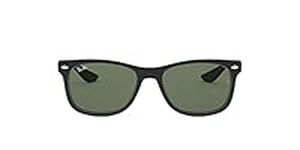 Ray-Ban Unisex-Adult Square Sunglasses Black Frame Green Lens Small