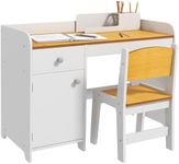 Qaba Kids Desk and Chair Set for 3-