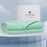Dream Valley® Outlast® Cooling Comforter, All Season King Size NASA-Grade Technology Cooling Blanket for Hot Sleepers Night Sweats, Q-Max > 0.45 Aerocool™ Breathable, Mint Macaron, 106"x90"