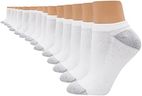 Hanes Women's Cool Comfort No-Show, Moisture-Wicking Socks, Shoe Sizes 5-9, 14-Pack, White, 5-9