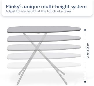 Minky Large Ironing Board – Sturdy Folding Laundry Table