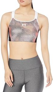Under Armour Womens High Print Sports Bra Sports Bra (Pack of 1), Red, Small-Medium