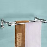 Primax Stainless Steel Towel Rod for Bathroom/Towel Hanger/Bar/Bathroom Accessories (18 Inch - Chrome)