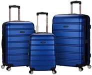 Rockland Melbourne Hardside Expandable Spinner Wheel Luggage, Blue, 3-Piece Set (20/24/28), Melbourne Hardside Expandable Spinner Wheel Luggage