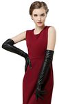 Bellady Womens Winter Opera Long Evening Dress Texting Touchscreen Leather Gloves, Black, One Size