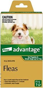 Advantage Fleas for Puppies & Small Dogs up to 4kg - 1 Pack