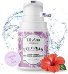 (15ml (Pack of 1)) - LilyAna Naturals Eye Cream - Eye Cream for Dark Circles and Puffiness, Under Eye Cream, Anti Ageing Eye Cream Reduce Fine Lines and Wrinkles, Rosehip and Hibiscus Botanicals - 15ml