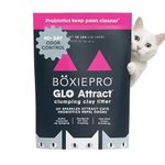 Boxie® Glo™ 30 Day Odor Control Clumping Clay Cat Litter, 40 lb, Multi-Cat, 99.9% Dust-Free, Low Tracking, UV Light Attractant, Superior Clumping for Easy Scooping