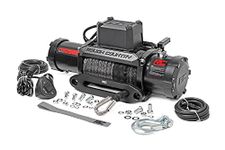 Rough Country 12,000LB PRO Series Electric Winch | Synthetic Rope - PRO12000S, Black