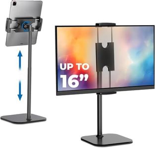 Cooper TabStand – Supporto Regolabile in Altezza per Tablet da Scrivania, Supporto iPad, Supporto per Monitor Portatile, Supporto Tablet da Letto, Porta Tablet, Tablet Holder Stand (Night Black)