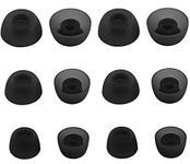 ALXCD Eartips Compatible with JBL Tune 230NC TWS Earbuds, S/M/L 3 Sizes 6 Pairs Soft Silicone Earbuds Tips Replacement Tips Ear Tips, Compatible with JBL Tune 230NC, Gray 12 sml