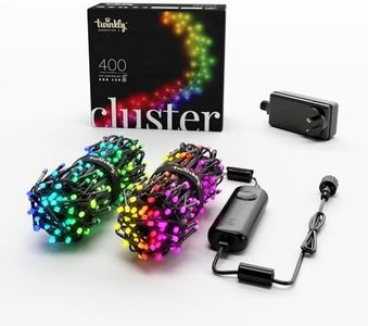 Twinkly ClAUter – 400 RGB Lights String, Black Wire, Plug Type I