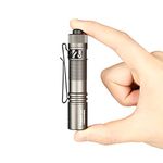 ACEBEAM Pokelit AA Rechargeable Mini Flashlight with Clip, 1000 High Lumens Pocket EDC Flashlight, Super Bright Small Flashlight, Led Flashlight for Camping,Hiking,Everyday Use, Cool White Light(Gray)