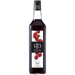 1883 Maison Routin Premium Cherry Syrup for Cocktails, Mocktails, Iced Tea, Smoothies Glass 1L