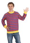 Fun Costumes Sesame Street Ernie Cosplay Knit Sweater for Adults Small