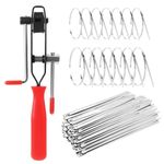 Faankiton 200PCS Stainless Steel Ties Kit, Metal Cable Ties with Rolling Self Locking, Steel Locking Ties, Matel Zip Ties, Self-Locking Stainless Steel Zip Ties with CV Boot Clamp (4.6 * 200/300 mm)