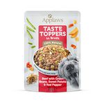 Applaws 100% Natural Wet Dog Food Topper, Grain Free Beef with Vegetables in Broth 85g Pouch (12 x 85g Pouches)