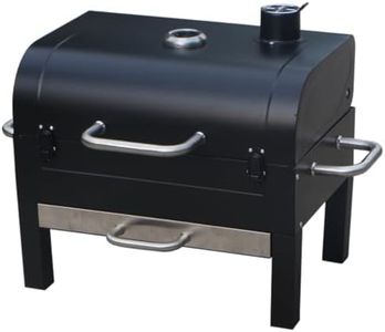 GasOne Portable Charcoal Grill – 18-inch Tabletop Charcoal Grill with Side Handles and Lid – Compact BBQ Charcoal Grill for Picnic, Tailgate, Travel – 2-Tiered Outdoor Charcoal Grill