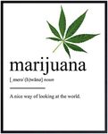 Marijuana Definition Wall Decor Pic