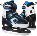 Nattork Kids Ice Skates,Ice Hockey Skates for Boys and Girls,4 Size Adjustable Reinforced Ankle Support Ice Skates Soft Padding,Birthday Gift for Children