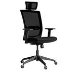 HNI India Quip Office Chair: Headrest, 3D Armrest, Ergonomic Design, Black