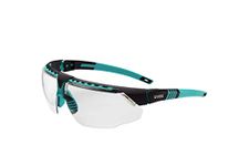 UVEX by Honeywell Avatar Safety Glasses, Teal Frame with Clear Lens & Anti-Scratch Hardcoat (S2880)