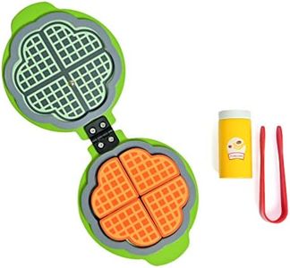 Dentosmile Playbox Wooden Waffle Maker Toddler & Kids Pretend Play Cooking Toy Set (1 Years +) Imagination And Creativity