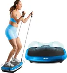 LifePro 3D Vibration Plate Exercise Machine - Dual Motor Oscillation, Pulsation 3D Motion Vibration Platform - Full Whole Body Vibration Machine for Home Fitness (Blue)