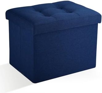 Docvania Ottoman Storage Ottoman Foot Rest Stool Foldable Bench with Storage Student Dormitory Bedroom and Entryway Storage 17 X 13 X 13