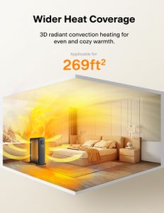 PELONIS Phoenix Oil Radiator Heater – 13 Fin Electric Portable