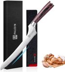 PAUDIN 10-Inch Serrated Bread Knife for Homemade Bread – Offset Handle with Cleanable Design, for Clean Slices on Crusty Sourdough, Bagels, Pineapple & Tomatoes – Gift Box Included