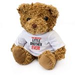 GREATEST LITTLE BROTHER EVER - Teddy Bear - Cute Soft Cuddly - Award Gift Present Birthday Xmas