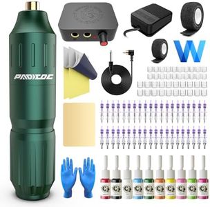 Padieoe Tattoo Kit Tattoo Gun Kit with 40 Tattoo Cartridge Needles Rotary Tattoo Machine Kit Complete Tattoo Pen Kit Tattoo Supplies for Beginners WTK168
